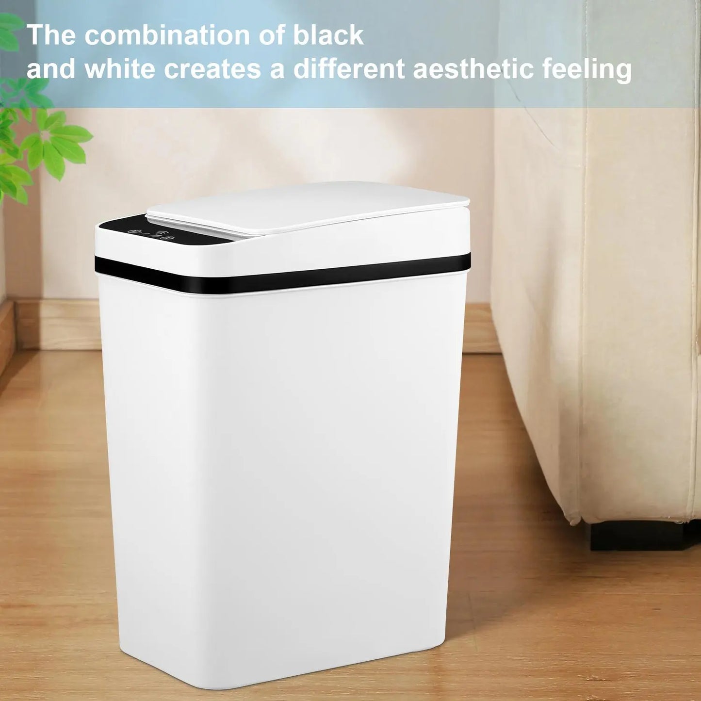 2026 12L Touchless Motion Sensor ABS Automatic Trash Bin for Kitchen and Home Use (23.5cm x 15.5cm x 30cm) by Summerwins
