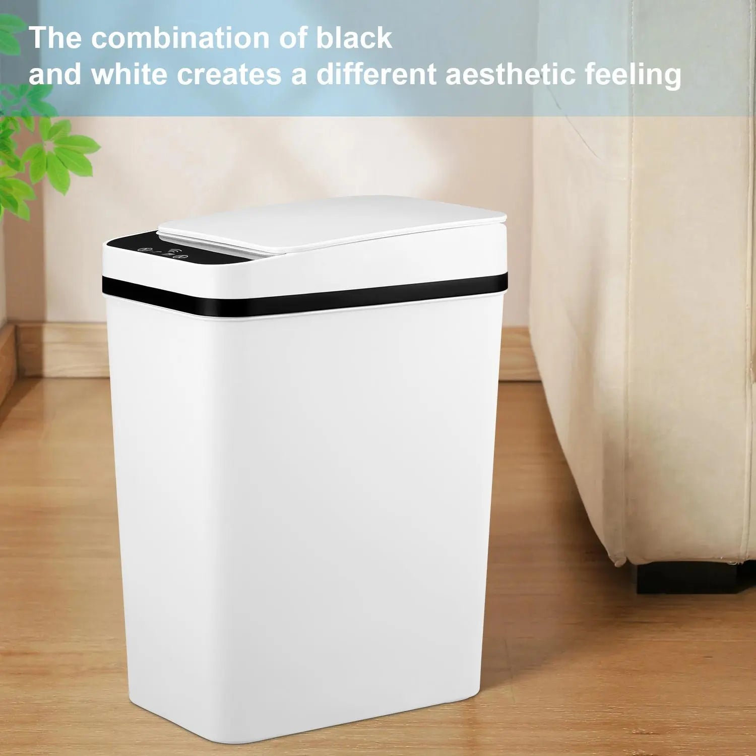 2026 12L Touchless Motion Sensor ABS Automatic Trash Bin for Kitchen and Home Use (23.5cm x 15.5cm x 30cm) by Summerwins