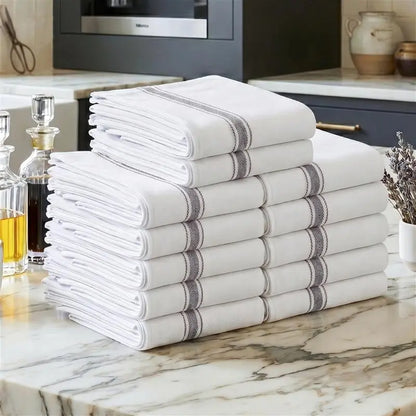 Utopia Kitchen Towels - 12 Pack, 100% Cotton, Absorbent, Lightweight, Lint-Free, 15x25 Inches