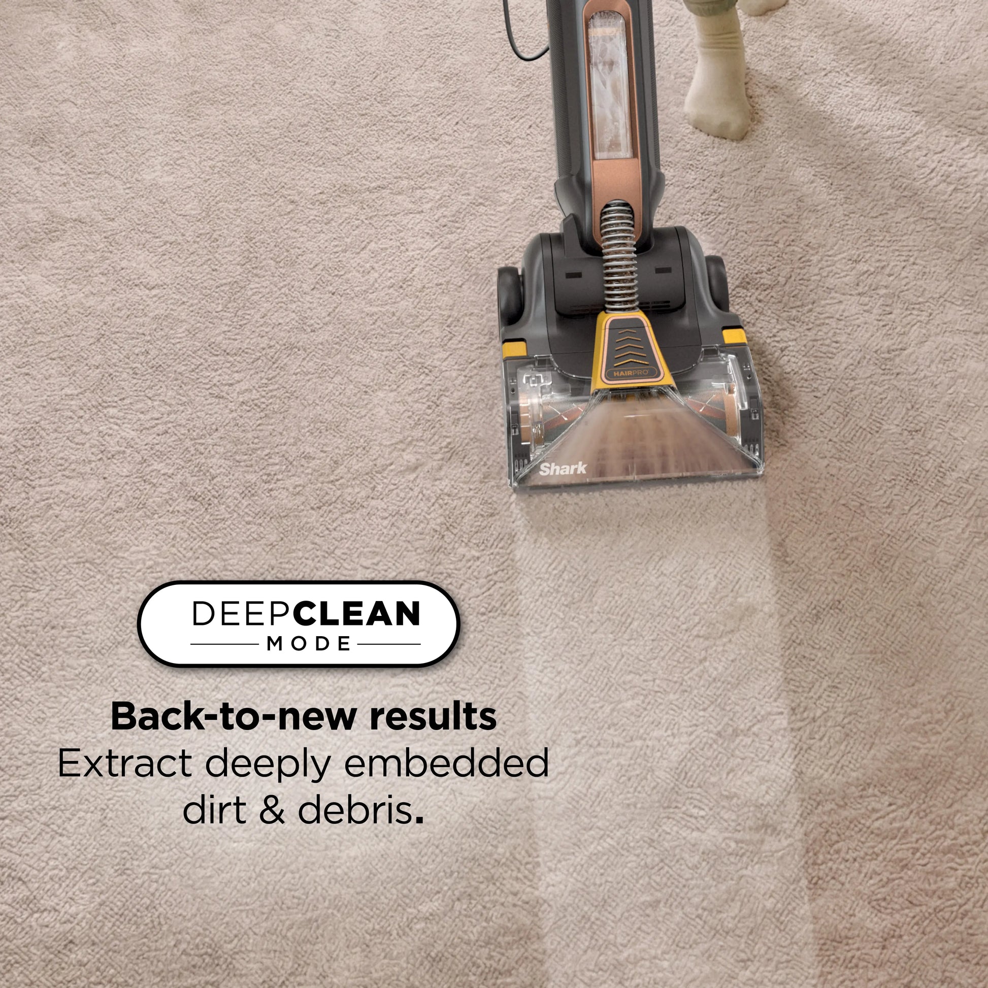 Shark Carpetforce Hairpro Upright Carpet Cleaner with PowerFins - Model EX551