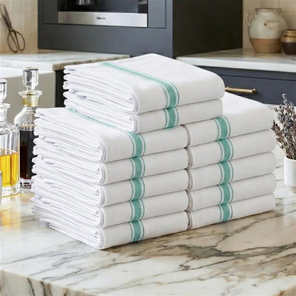 Utopia Kitchen Towels - 12 Pack, 100% Cotton, Absorbent, Lightweight, Lint-Free, 15x25 Inches