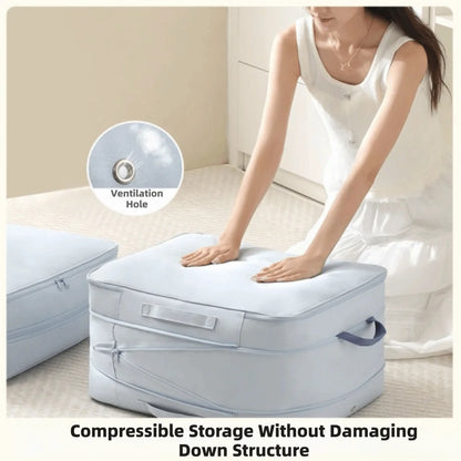 Large Capacity Durable Compression Storage Bags for Clothes and Quilts - Reusable Organizer for Moving and Packing