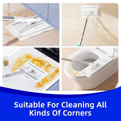 Hands-Free All-Purpose Lazymop: Ideal for Small Gaps, Cabinet and Glass Doors, and Ceilings with One-Touch Clamp for Wipes and Hygienic No-Touch Disposal. The Effortless and Versatile Cleaning Tool for a Spotless Home.