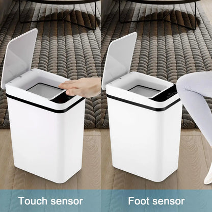 2026 12L Touchless Motion Sensor ABS Automatic Trash Bin for Kitchen and Home Use (23.5cm x 15.5cm x 30cm) by Summerwins