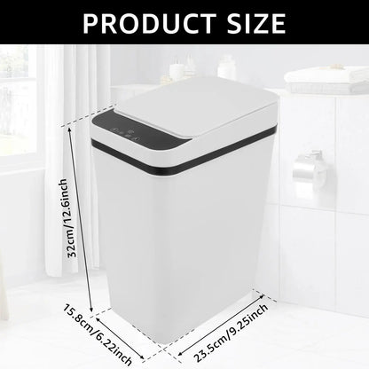 2026 12L Touchless Motion Sensor ABS Automatic Trash Bin for Kitchen and Home Use (23.5cm x 15.5cm x 30cm) by Summerwins